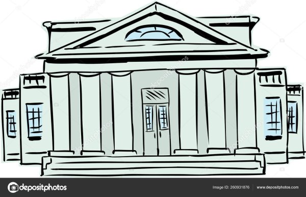 Музей рисунок карандашом