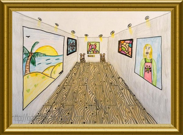 Музей раскраска