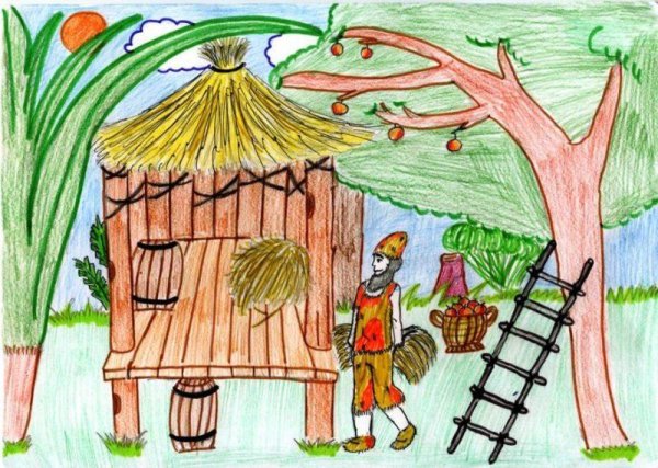 Иллюстрация к рассказу Робинзон Крузо