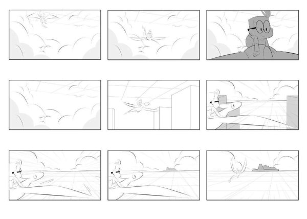 Раскадровка мультфильма