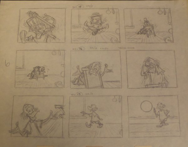 Раскадровка мультфильма легко