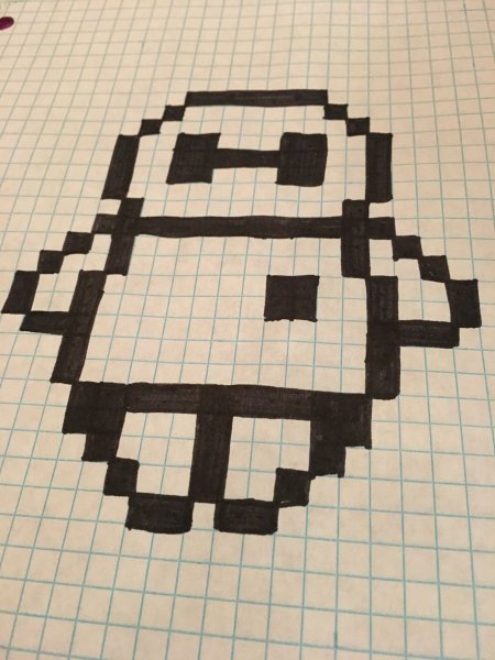 Рисунки квадратикиками