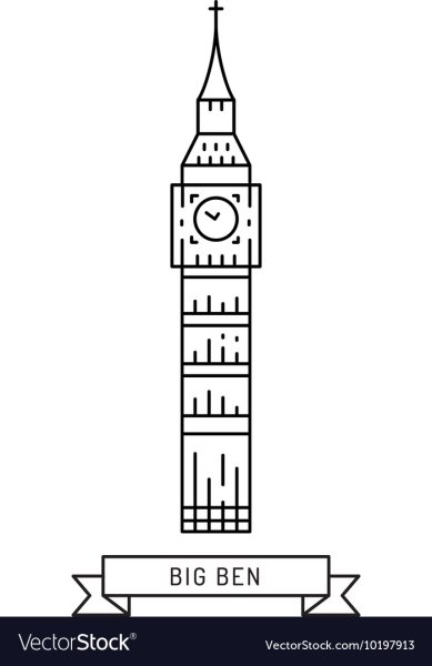 Биг Бен раскраска