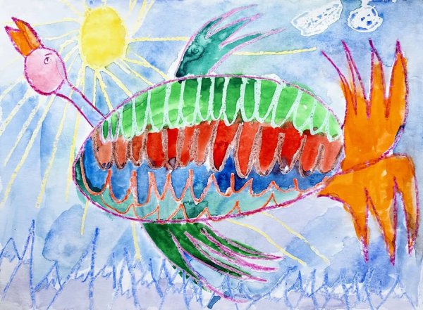 Рисуем восковыми мелками