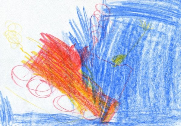 Восковые мелки рисунки