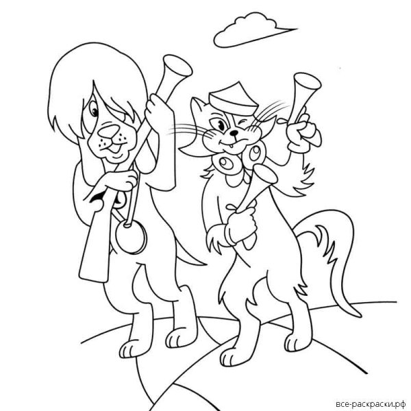 Бременские музыканты рисунок