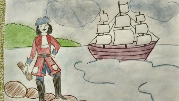 Детские рисунки Петра 1