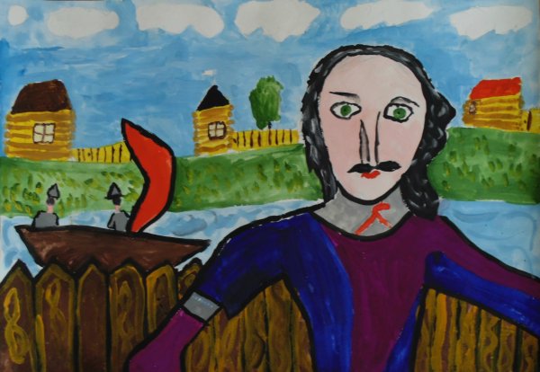 Петр первый рисунок легкий