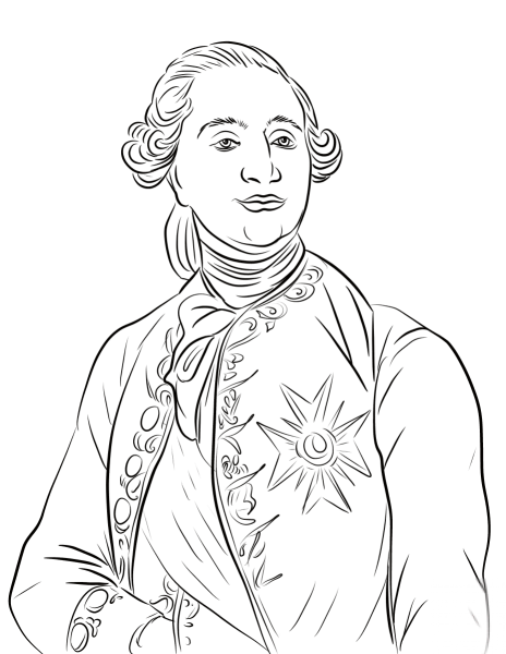 Рисунок на тему Петр 1