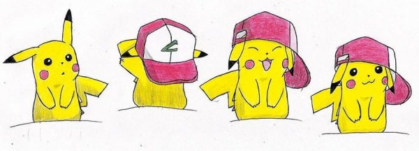 Рисунки для срисовки лёгкие Пикачу