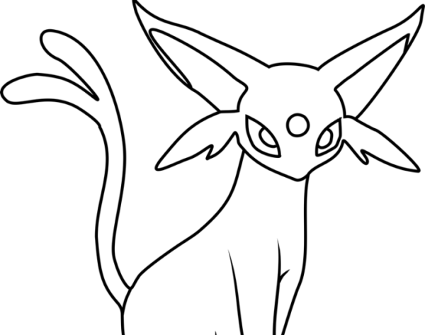 Покемон эспеон Эволюция разукрашка