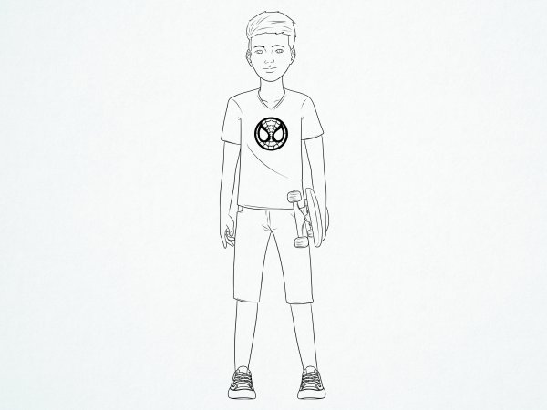 Человек паук рисовать