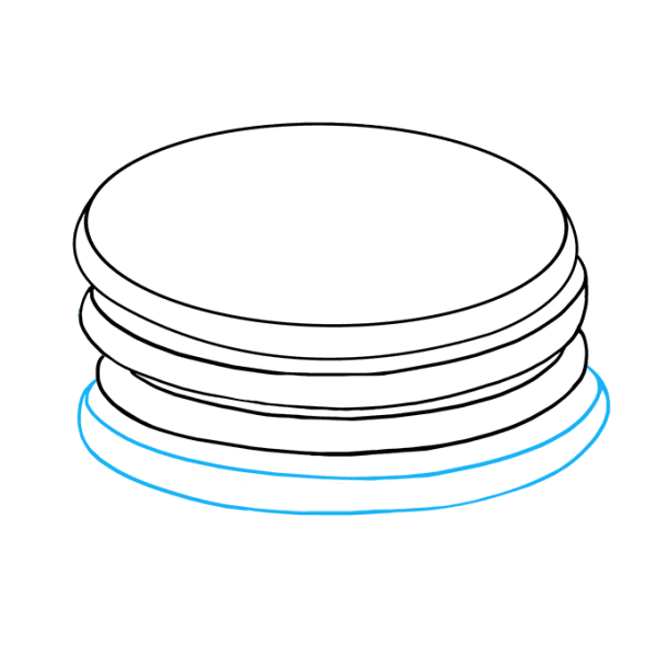 Блинчик раскраска для детей