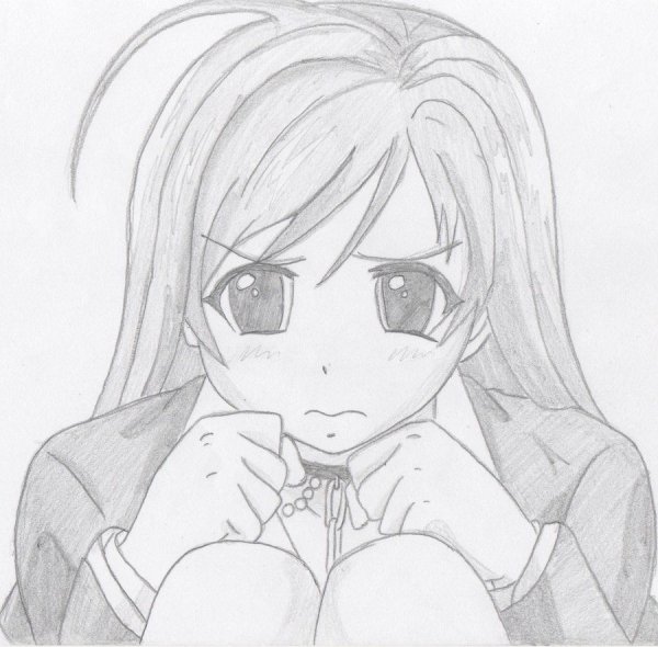 Аниме рисунки карандашом