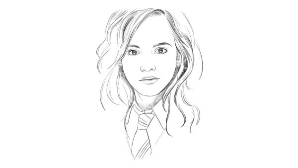 Гермиона рисунок легкий