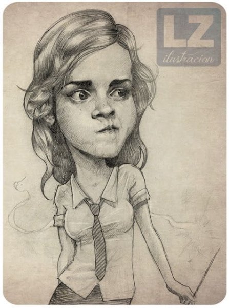 Эмма Уотсон шарж