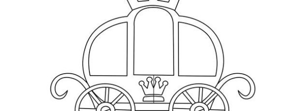 Трафарет кареты для вырезания