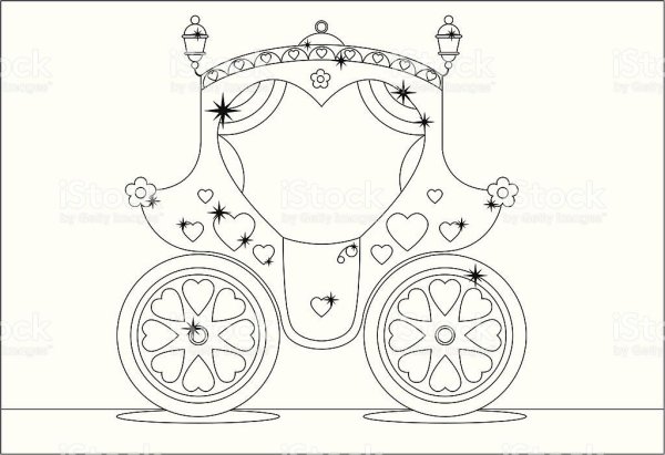 Карета для Золушки рисование