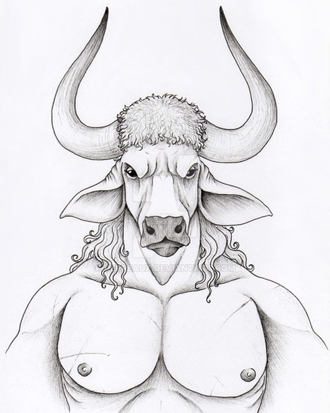 Минотавр для срисовки