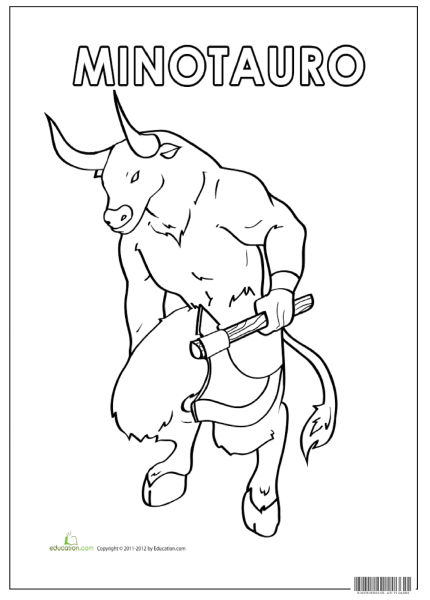 Минотавр рисунок карандашом легкий