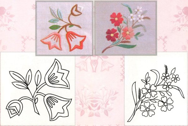 Вышивание нитками мулине на ткани