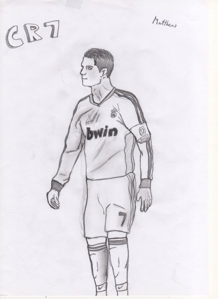 Нарисовать футболиста Роналдо