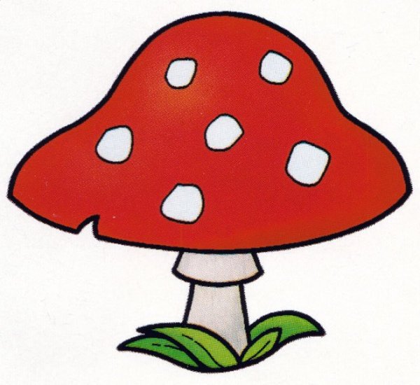 Гриб карандашом для детей