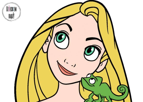Лёгкие рисунки Рапунцель