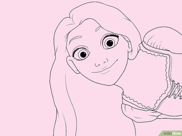 Рапунцель карандашом