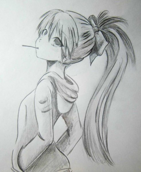 Легкие рисунки аниме арт