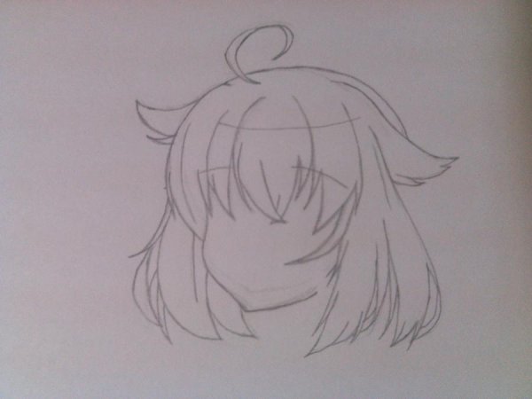 Аниме карандашом для начинающих легкие с ушками