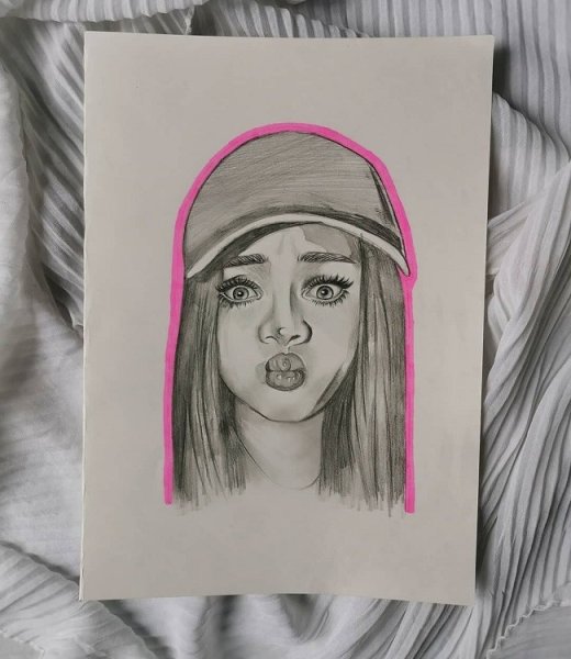 Портрет Егора шипа карандашом