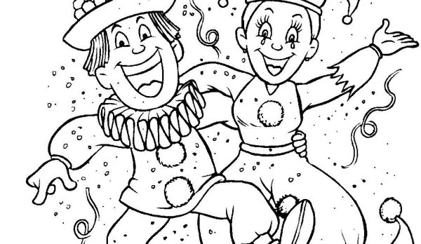 Карнавальный костюм раскраска