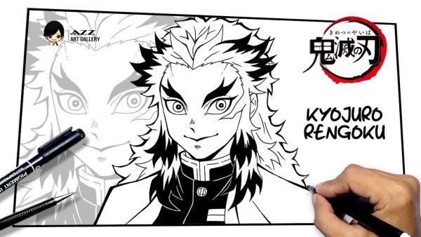 Нарисовать Ренгоку