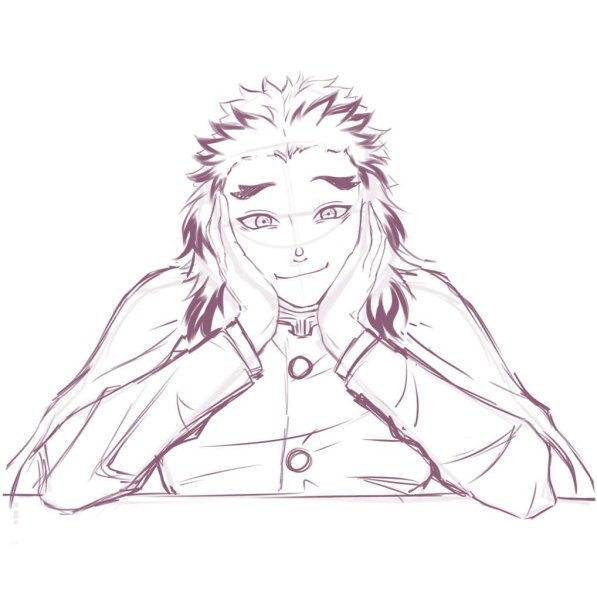 Клинок рассекающий демонов раскраска Ренгоку