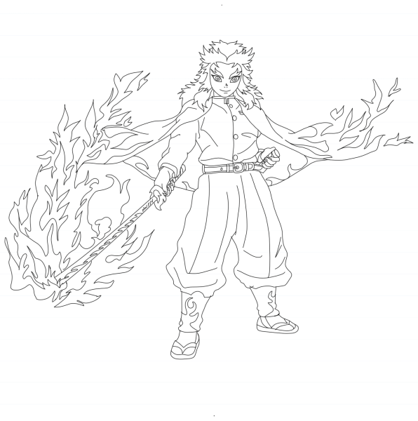 Ренгоку Кёджиро для срисовки