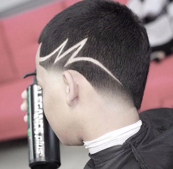 Красивые узоры для стрижки мальчика