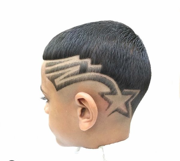 Мужские стрижки с полосками