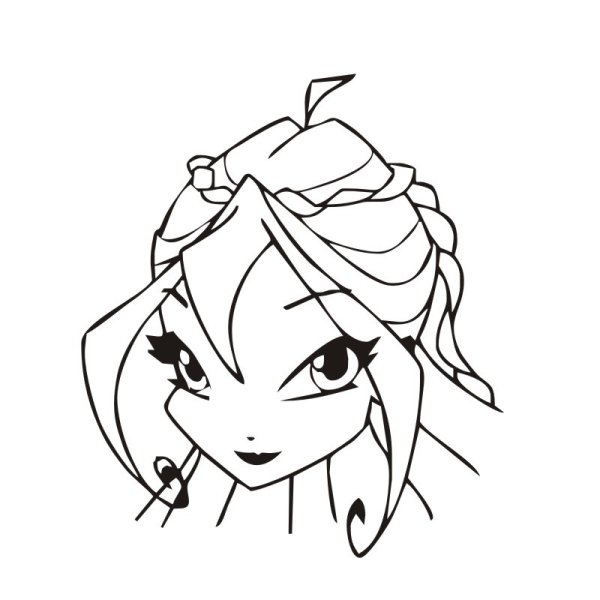 Блум Винкс лицо разукрашку