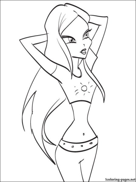 Винкс для срисовки легкие