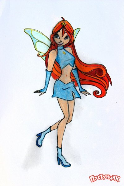 Клуб Винкс нарисовать Блум