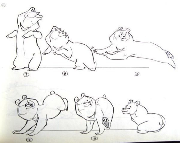 Зарисовки героев Уолт Дисней