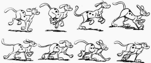 Собака бежит референс