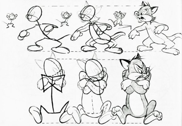 Рисование человечков в движении