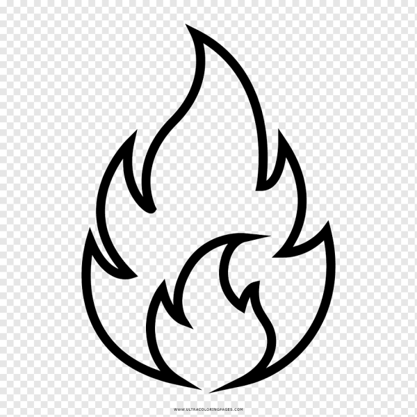 Огонь рисунок легко