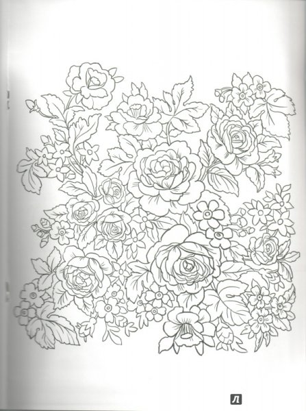 Раскраска павловопосадских платков