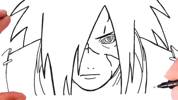 Мадара Учиха для срисовки