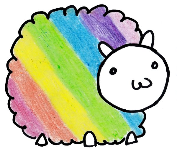 Лёгкие рисунки радужгые