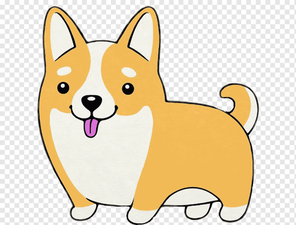 Лёгкие рисунки корги
