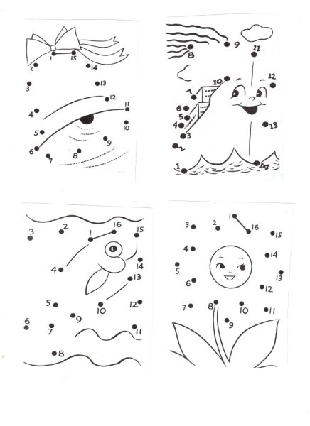 Обведи по цифрам для дошкольников